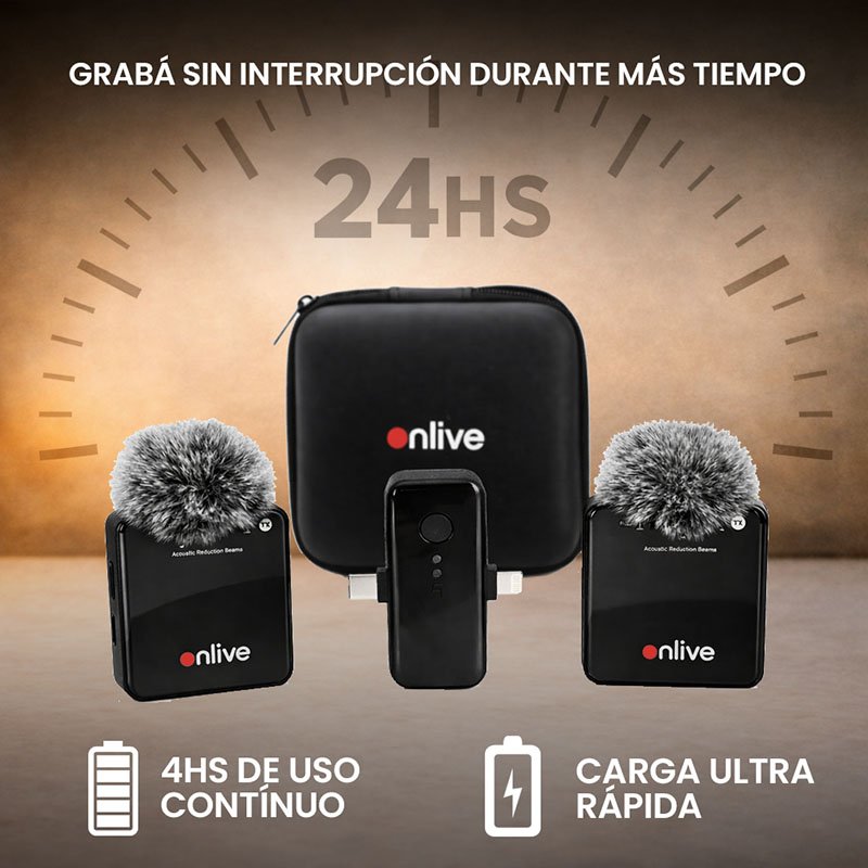 Kit Micrófonos Onlive Vlog Pro