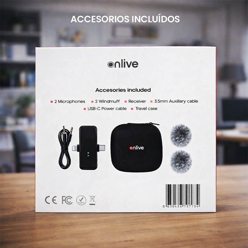 Kit Micrófonos Onlive Vlog Pro